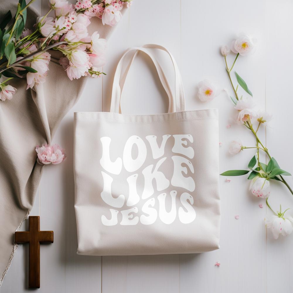 Loved Tote Bag - 100% Cotton with Bible-Inspired Verse – Living Words