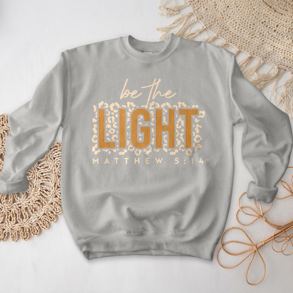 Be The Light Inspirational Crewneck