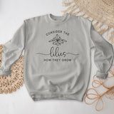 Consider The Lilies Crewneck - Single Flower