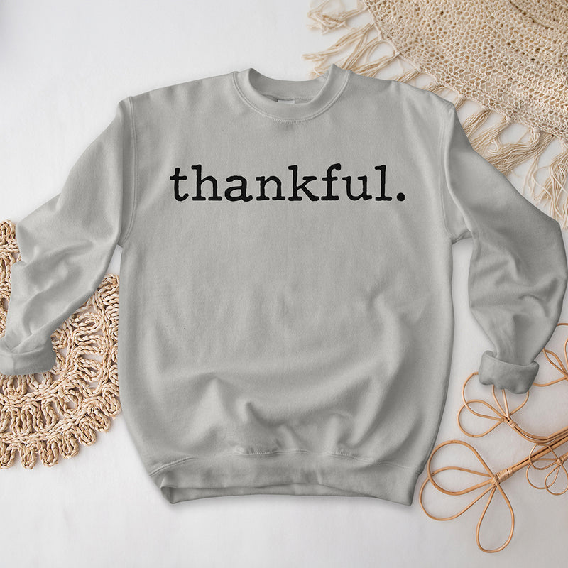 Thankful Crewneck - Typewritten