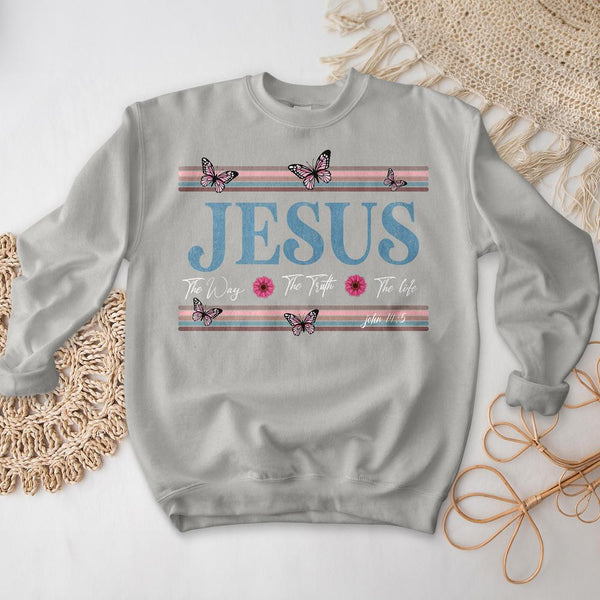 Jesus, The Way, The Truth, and The Life Crewneck