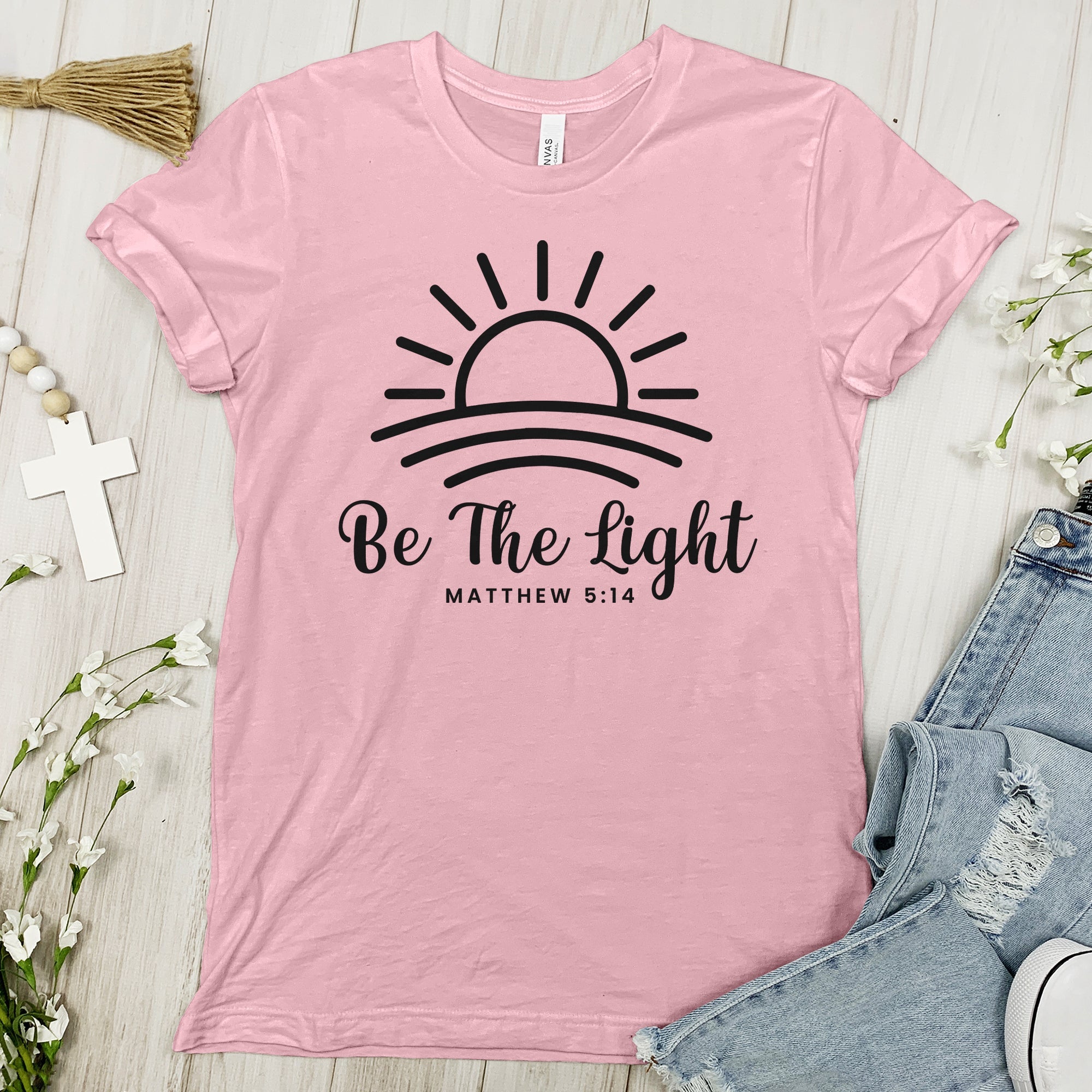 Be the Light Blessed Sunrise Tee