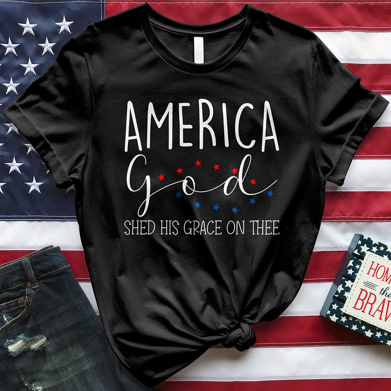 America God Shed His Grace on Thee Tee