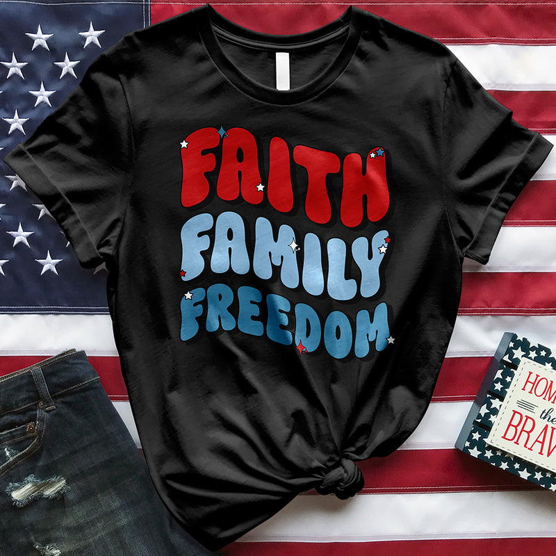 Faith Family Freedom Tee