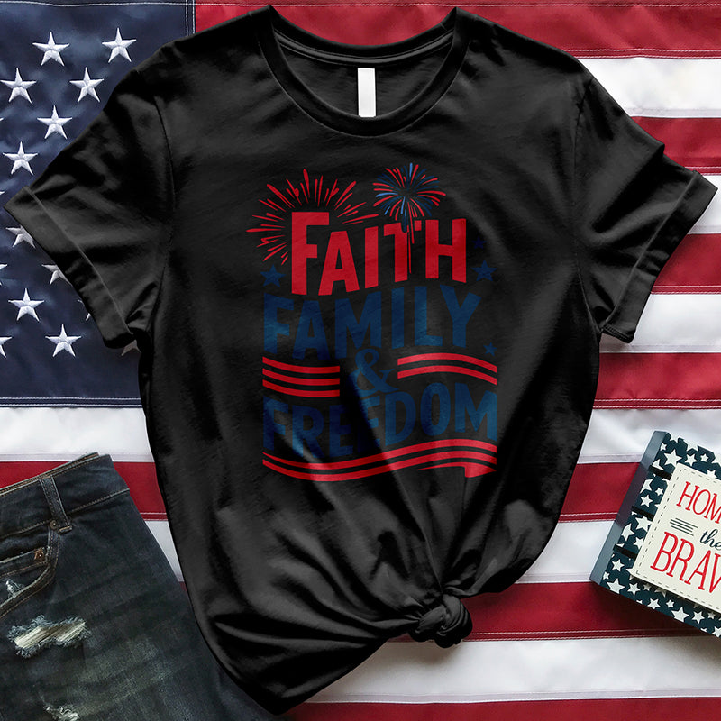 Faith Family and Freedom Tee