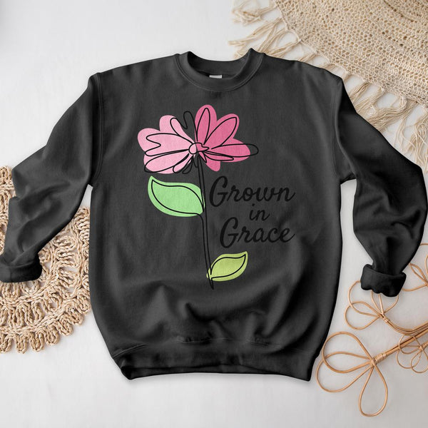 Grown in Grace Watercolor Crewneck