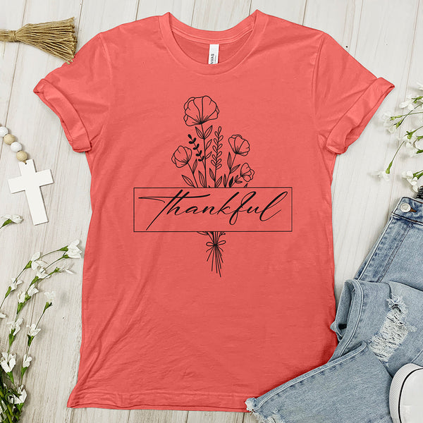 Thankful flower Tee Shirt