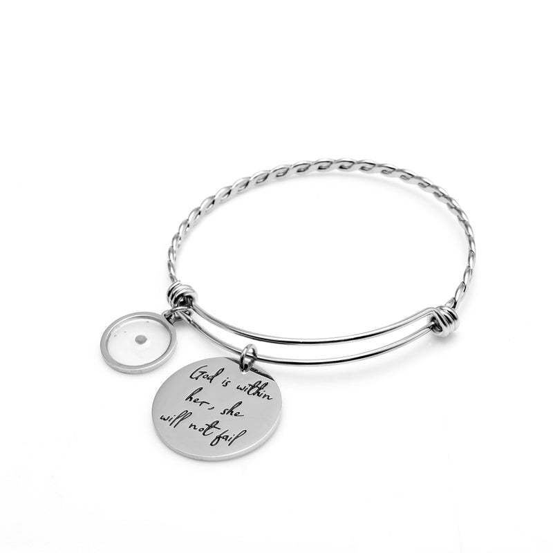 God is Within Her Bangle Bracelet Bundle - BOGO Offer (2 pack)