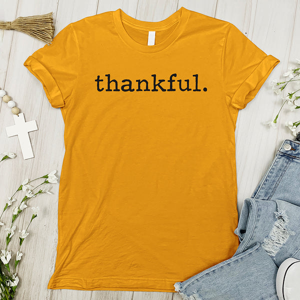 Thankful Tee - Typewritten