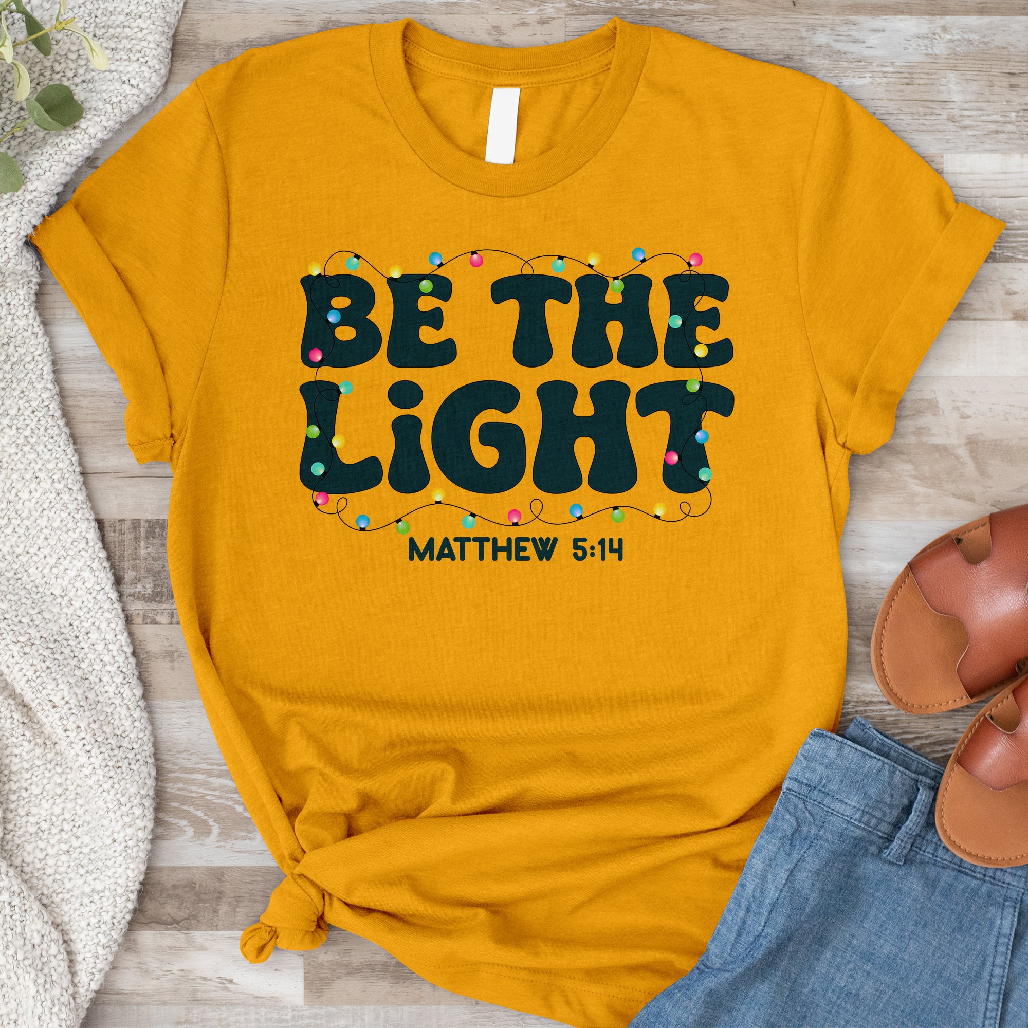 Be The Light Christmas Tee