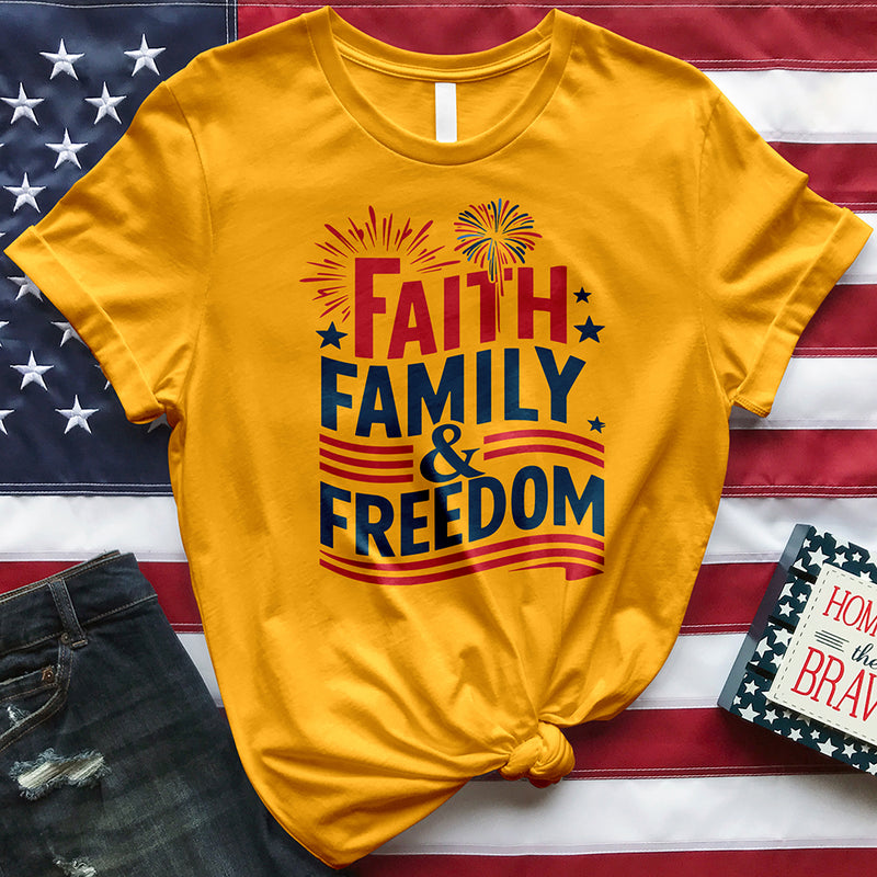 Faith Family and Freedom Tee