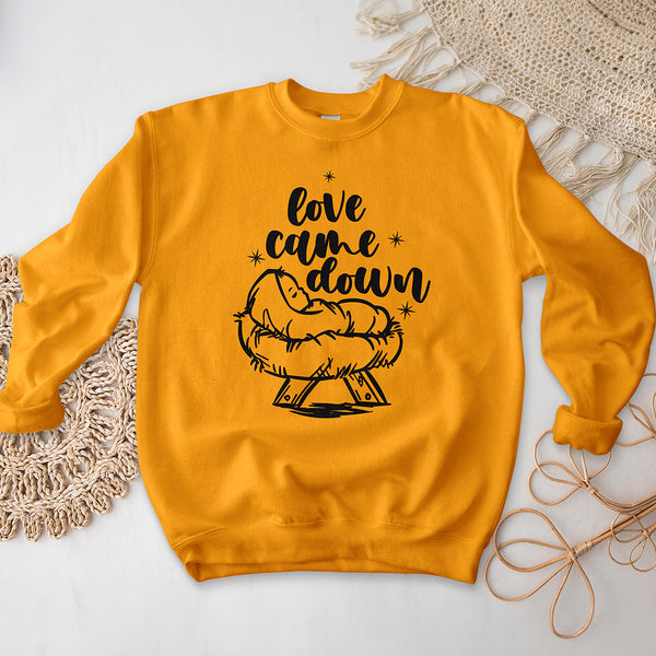 Love Came Down Crewneck - The Baby Jesus