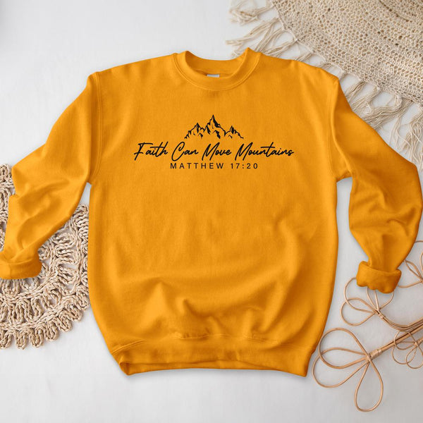 Faith Can Move Mountains Crewneck