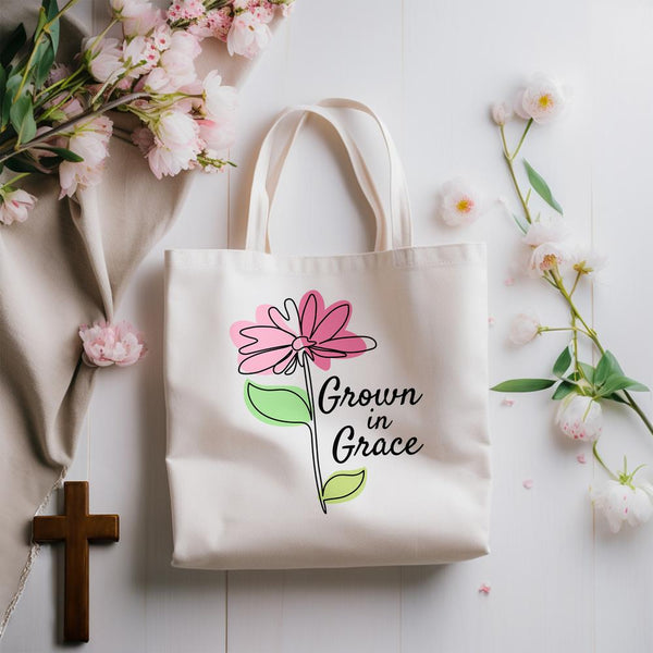 Grown in Grace Tote Bag