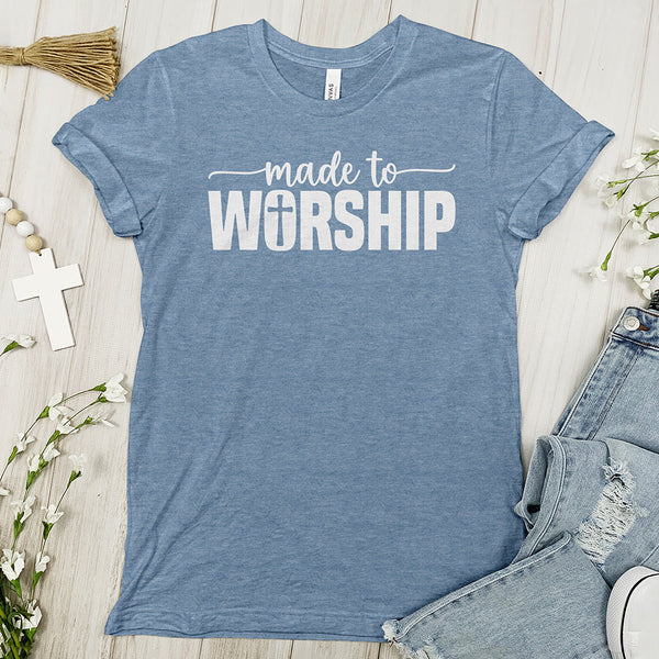 Made To Worship Tee Shirt - Cross