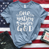 One Nation Under God White Tee