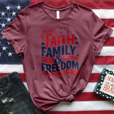 Faith Family and Freedom Tee