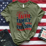 Faith Family and Freedom Tee