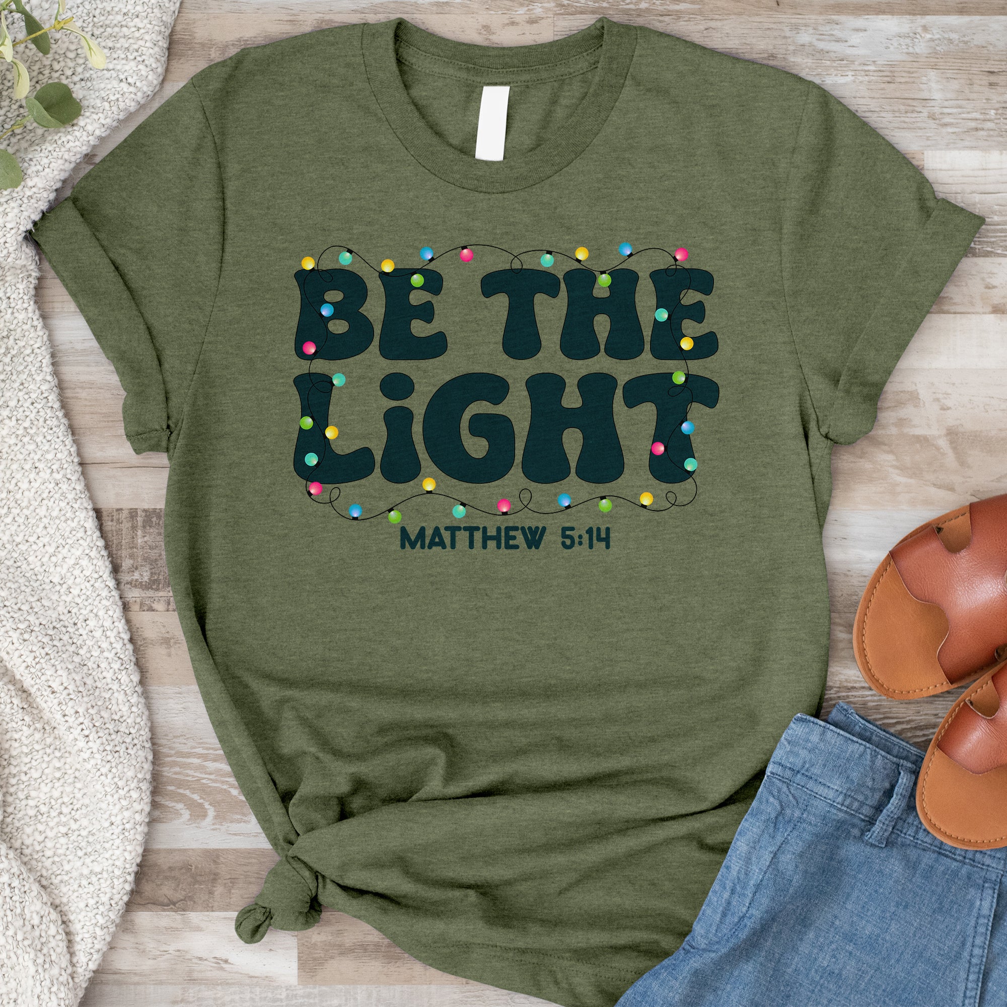 Be The Light Christmas Tee