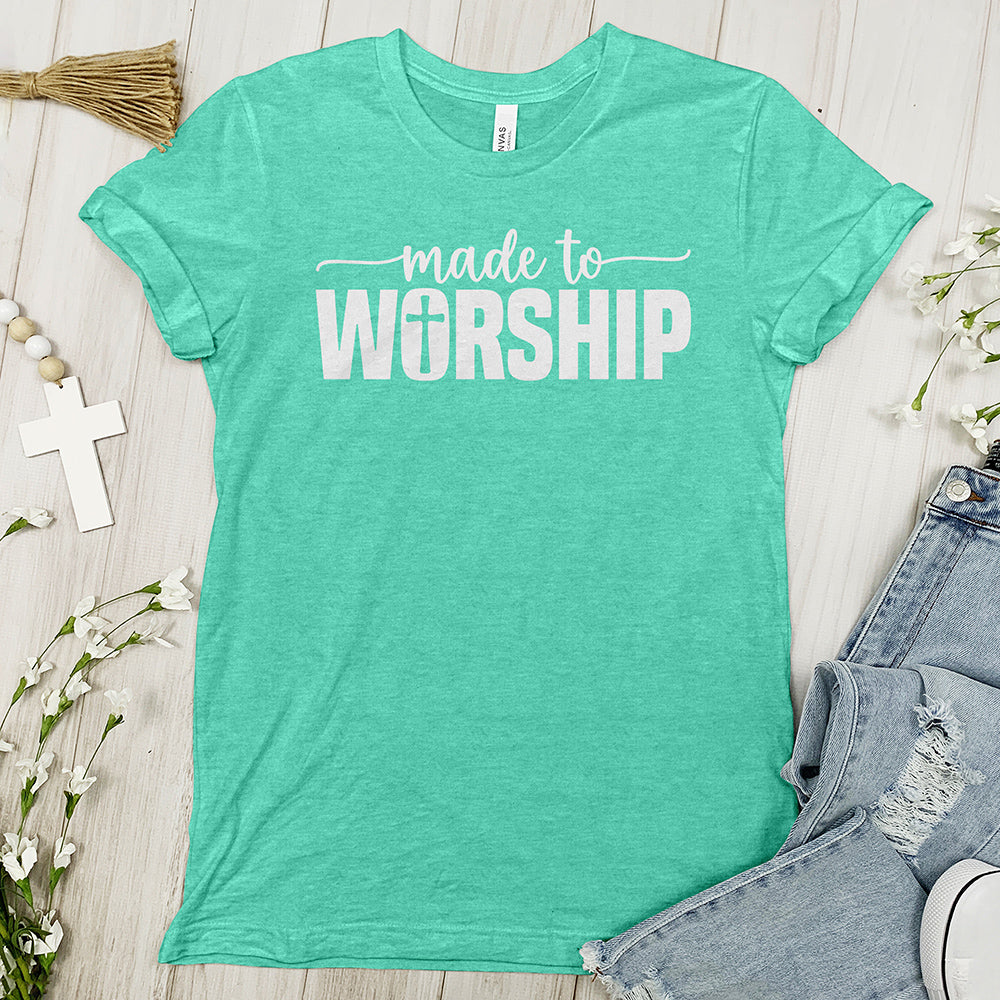 Made To Worship Tee Shirt - Cross