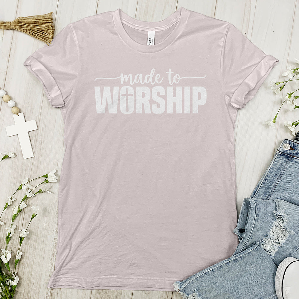 Made To Worship Tee Shirt - Cross