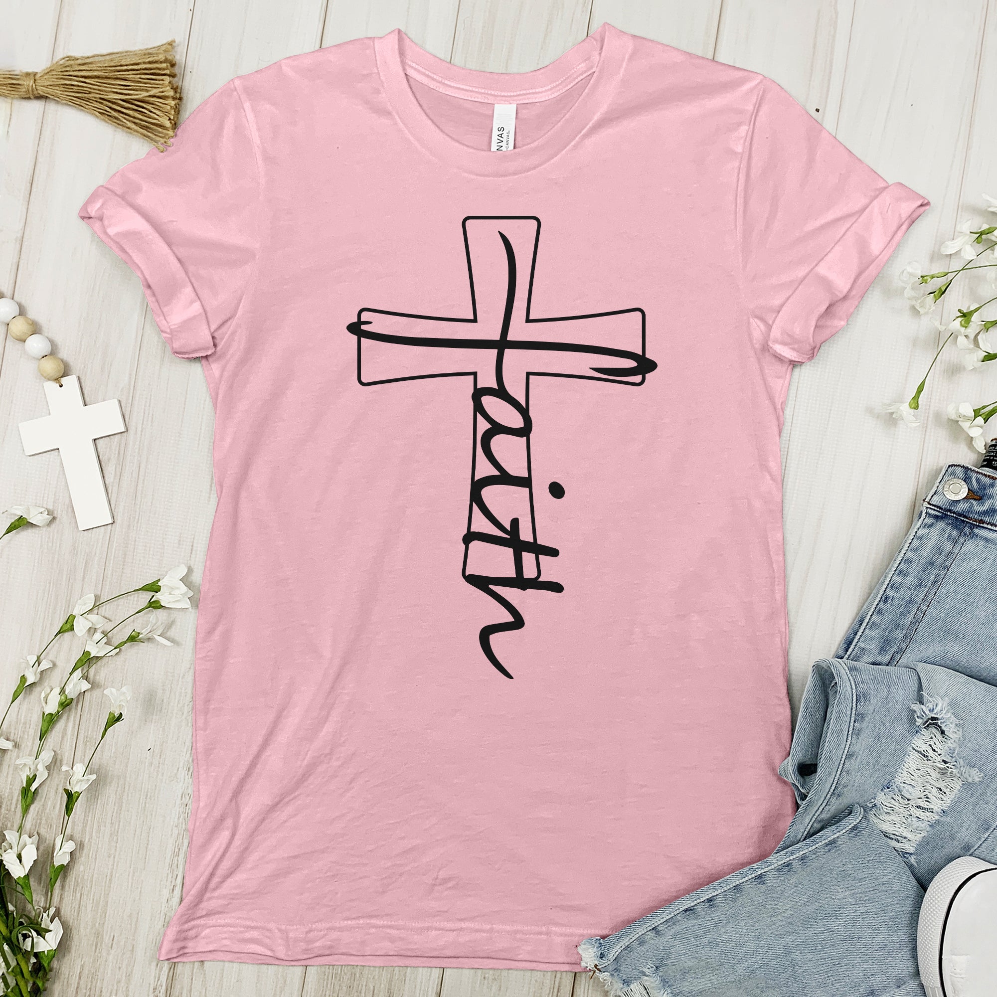 Jesus Cross Black Tee