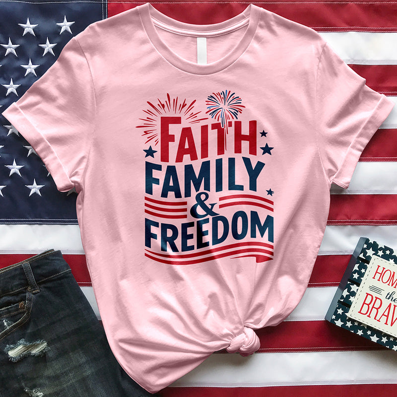 Faith Family and Freedom Tee