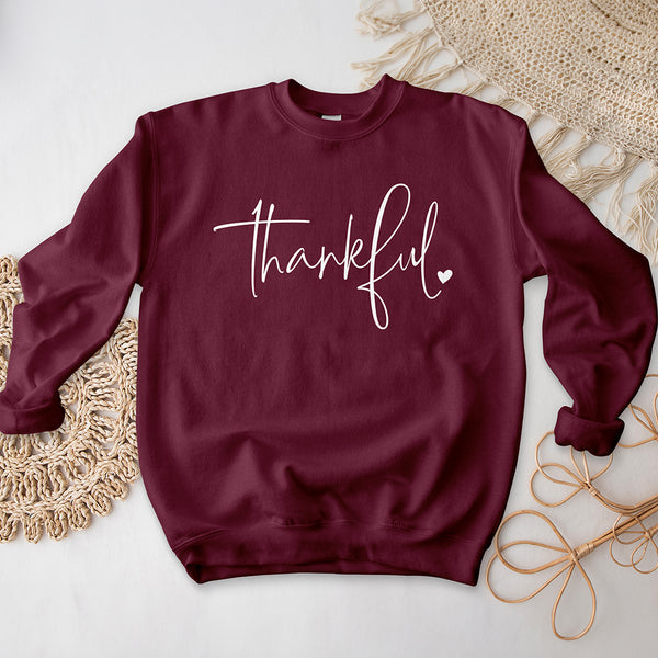 Thankful Crewneck - Cursive