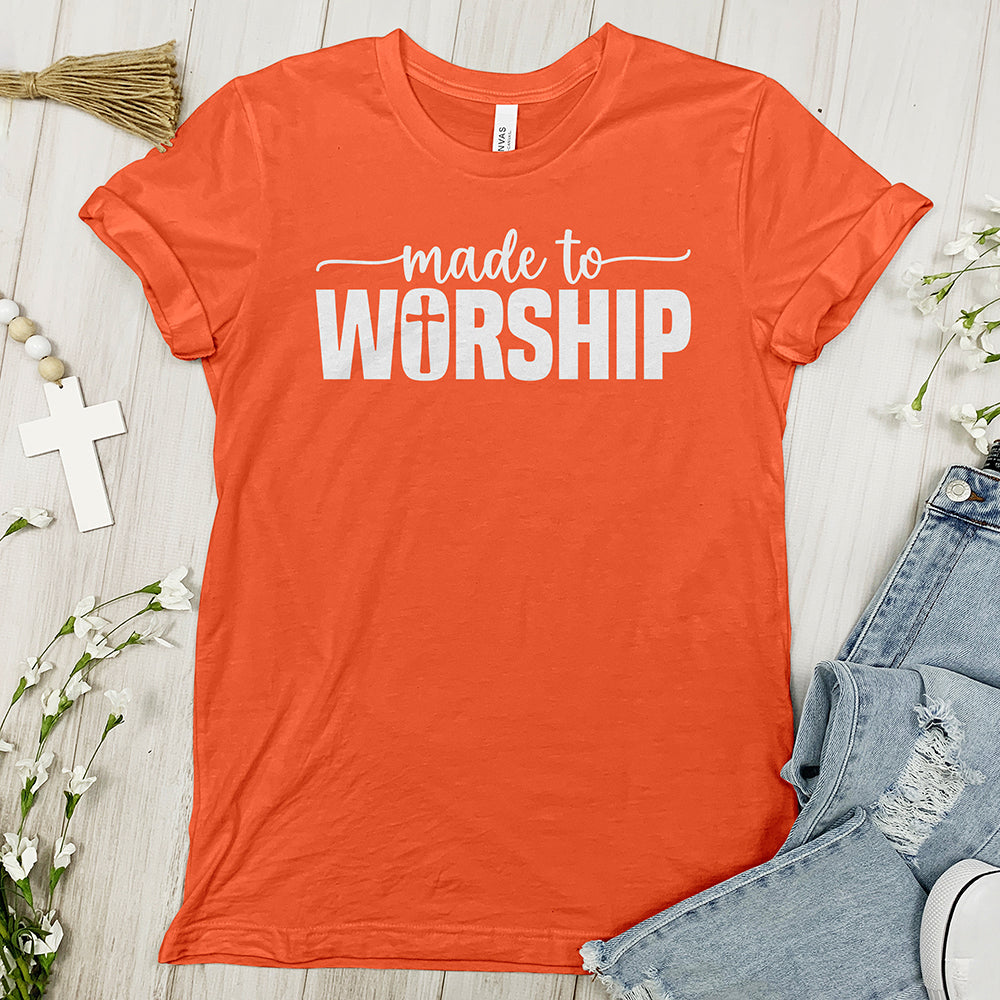 Made To Worship Tee Shirt - Cross