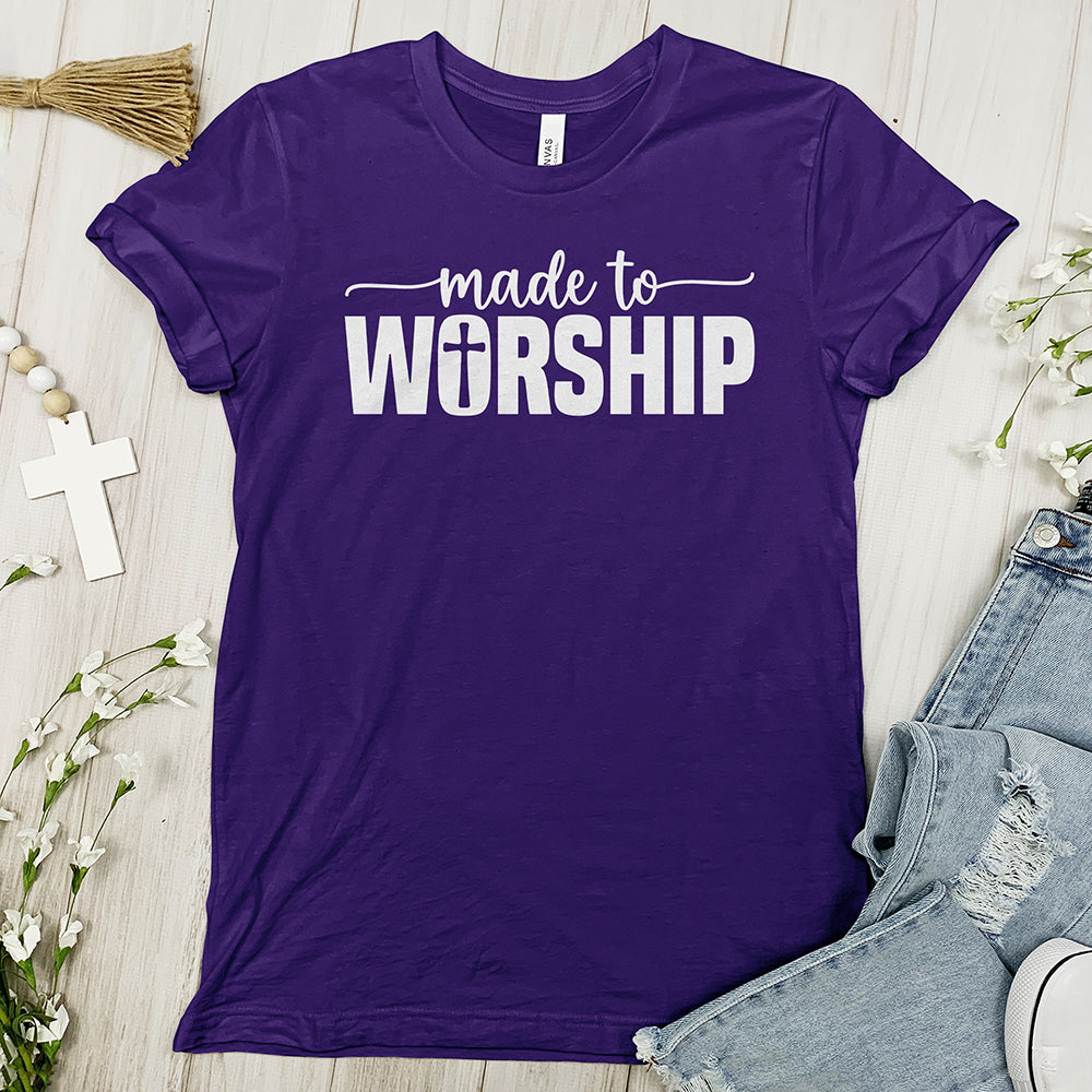 Made To Worship Tee Shirt - Cross