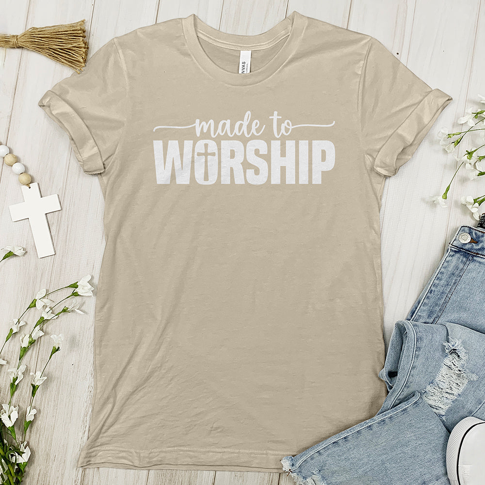 Made To Worship Tee Shirt - Cross