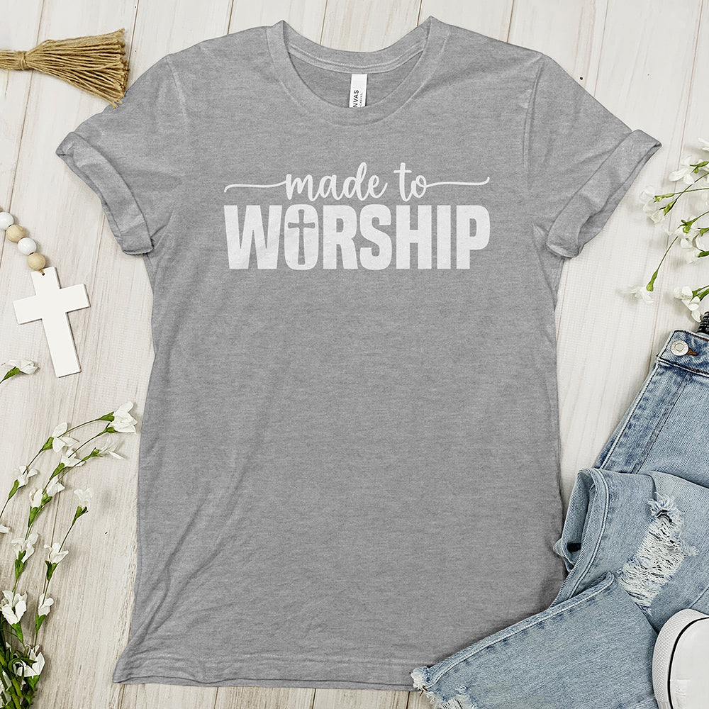 Made To Worship Tee Shirt - Cross