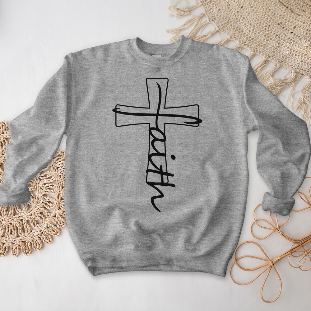 Jesus Cross Crewneck – Christian Divinity