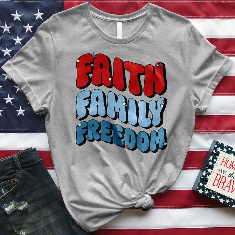 Faith Family Freedom Tee