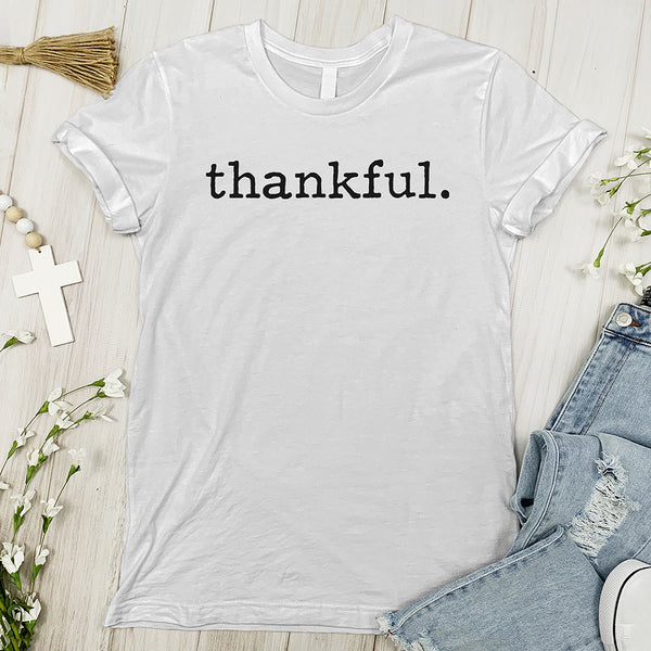 Thankful Tee - Typewritten