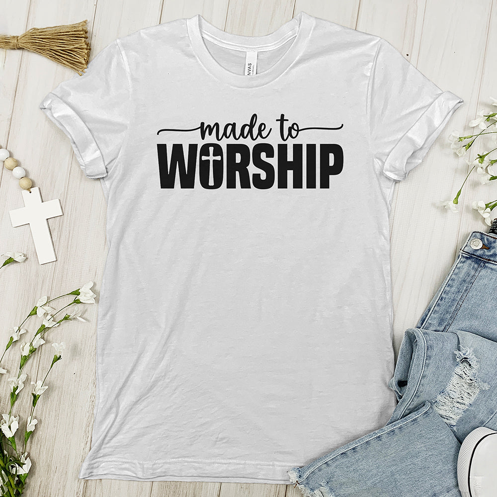 Made To Worship Tee Shirt - Cross