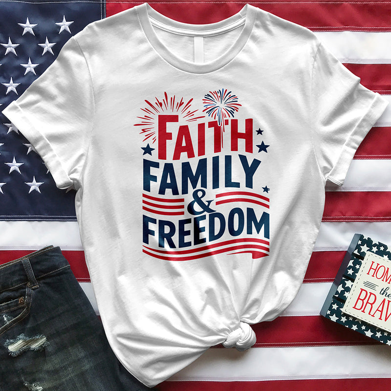 Faith Family and Freedom Tee