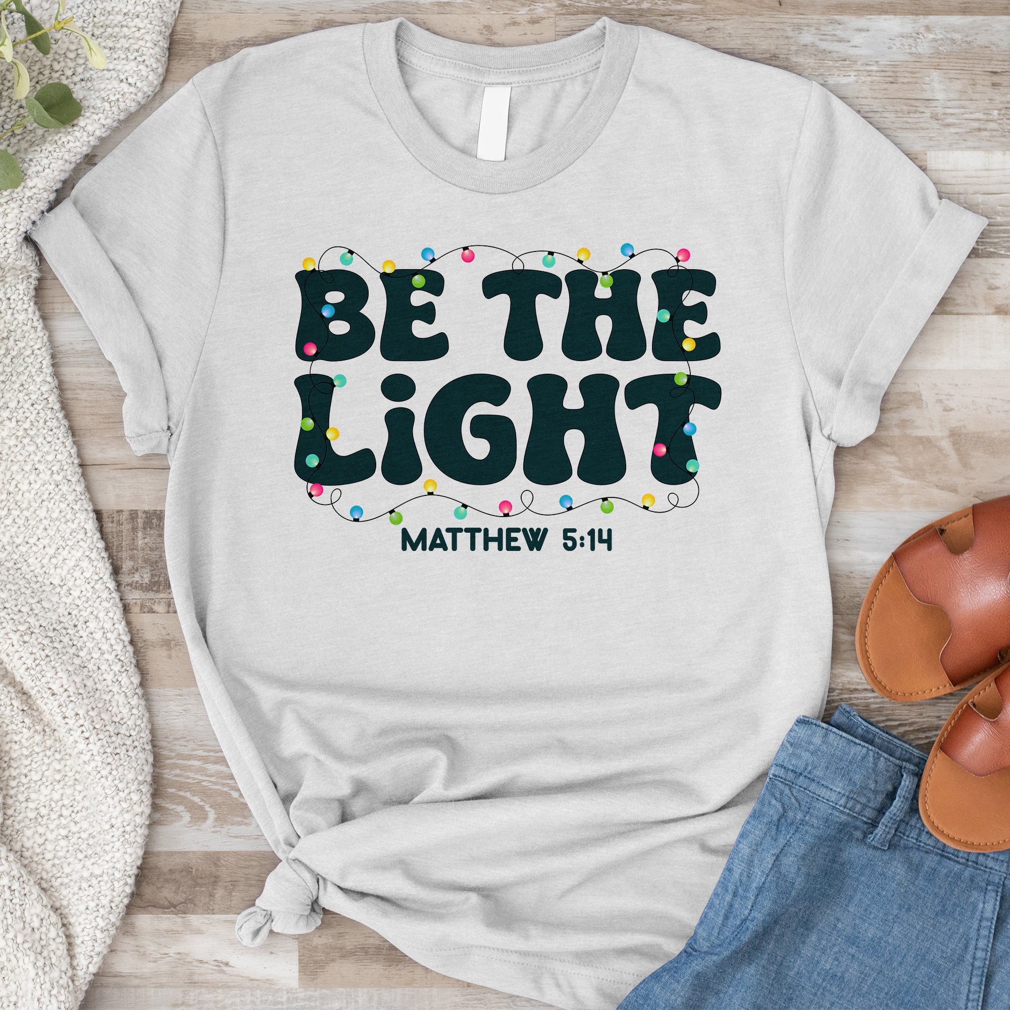 Be The Light Christmas Tee