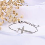 Beautiful Minimalist Christian Cross Bracelet