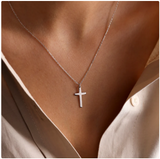 Beautiful Minimalist Christian Cross Necklace