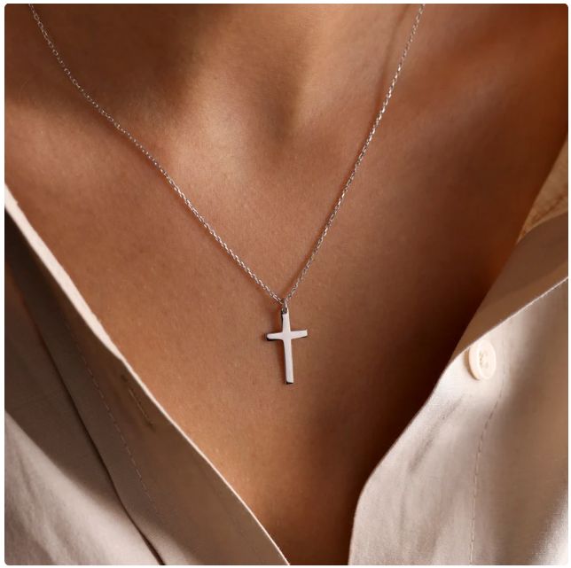 Beautiful Minimalist Christian Cross Necklace